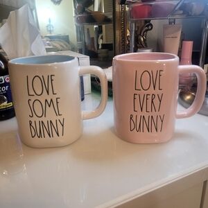 Pair of Rae Dunn Bunny Mugs